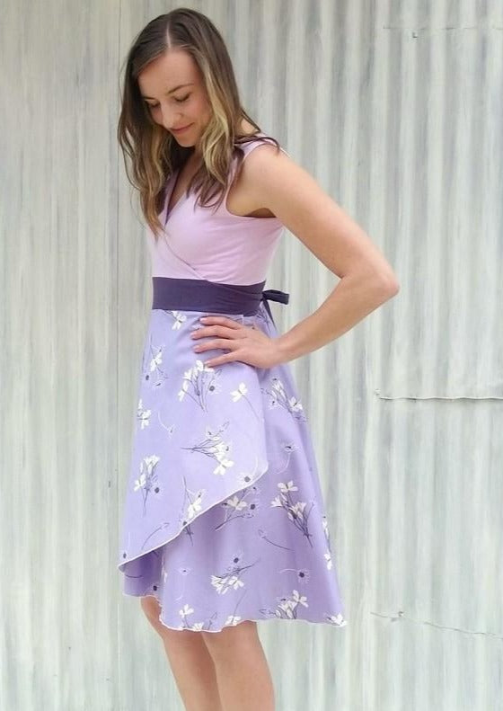 Lavender Wrap Dress